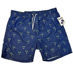 The Trunks Swim & Surf  Palm Print Men's Swim Shorts size XL